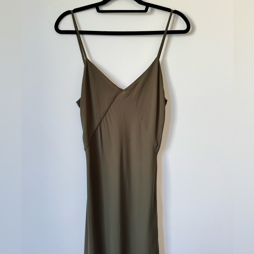 Ralph Lauren Army Green Dress - Size 10 - Picture 5 of 9